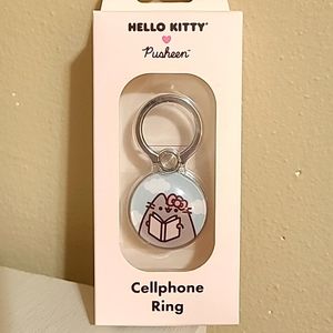 Hello Kitty Pusheen Collab Cellphone Ring and Stand